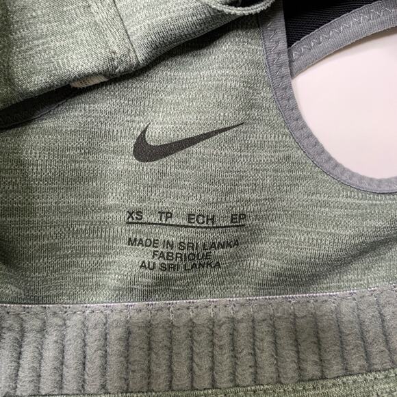 Nike Sports Bra Women XS Extra Small Shape High Support Padded Cut Out Zip Front - Picture 9 of 11